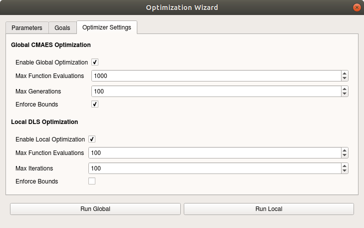 Optimization Wizard Optimizer Settings and Workflow in Design